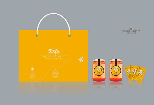 蜂蜜包裝盒袋子設(shè)計(jì)